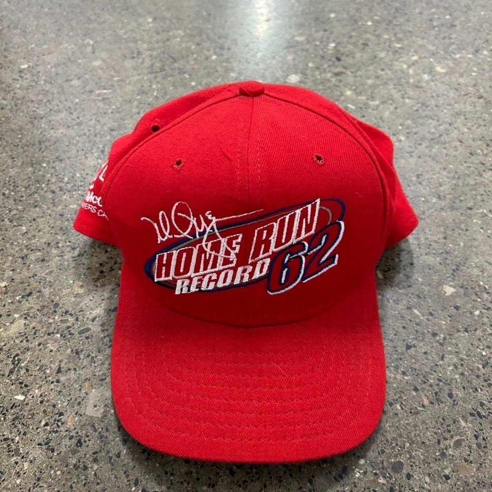 Vintage 90s New Era Mark McGwire Home Run Champion Baseball Cap MLB Hat